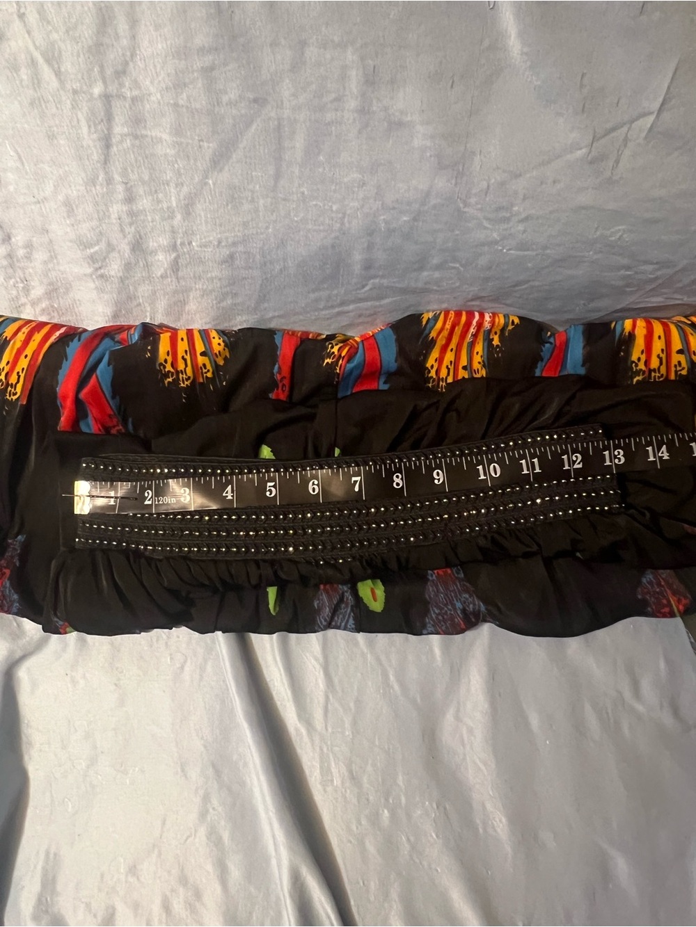 Bohemian Black Maxi Skirt with Vibrant Sunburst Print - Picture 3 of 6